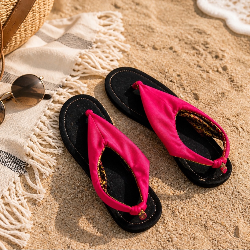 Handmade Costa Rica Pink Sandals • Size 38 (~US 8) • Never Worn